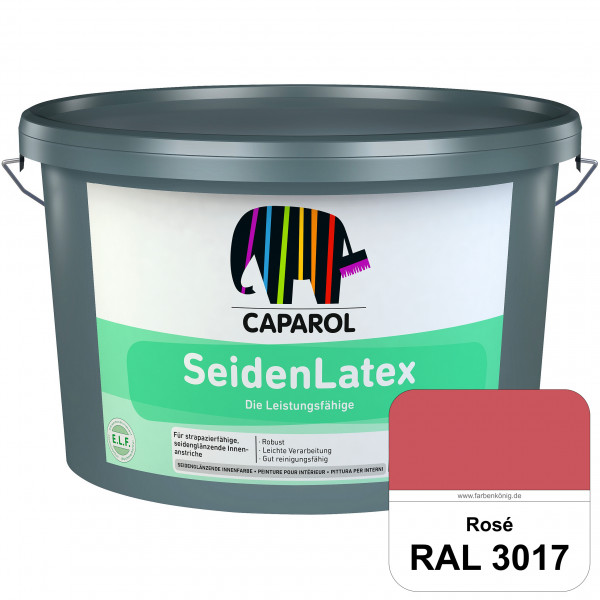 SeidenLatex ELF (RAL 3017 Rosa) strapazierfähige, scheuerbeständige und seidenmatte Latexfarbe