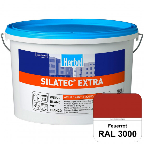 Silatec Extra (RAL 3000 Feuerrot) Siliconharz-Hybrid-Fassadenfarbe