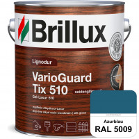 Lignodur VarioGuard Tix 510 (Gel-Lasur 510) RAL 5009 Azurblau