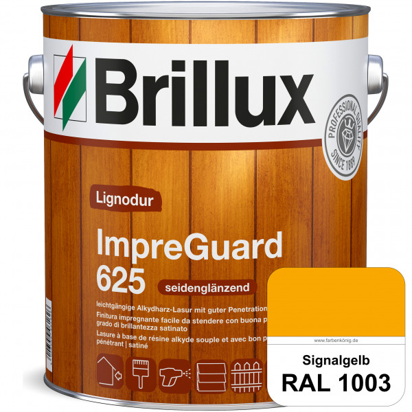 ImpraGuard 625 (RAL 1003 Signalgelb) imprägnierende Lasur (lösemittelhaltig) für allen Laub- und Nad