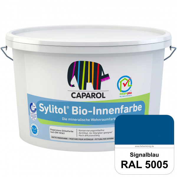 Sylitol® Bio-Innenfarbe (RAL 5005 Signalblau) Innenfarbe auf Silikatbasis  für Allergiker
