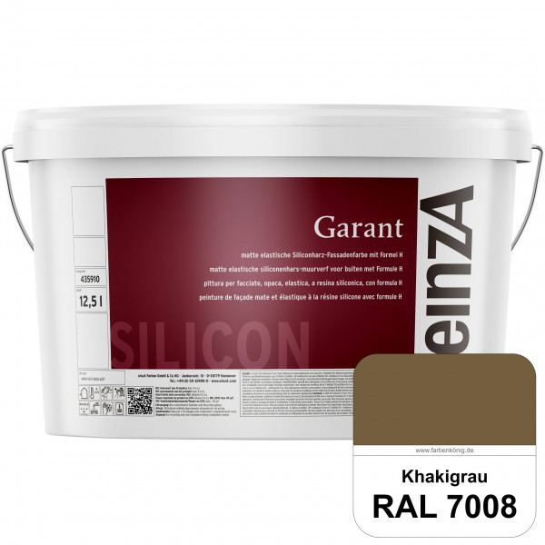 einzA Garant (RAL 7008 Khakigrau) elastische Siliconharz-Fassadenfarbe