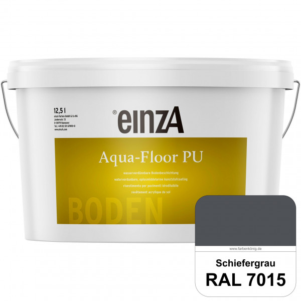 einzA Aqua-Floor PU (RAL 7015 Schiefergrau) seidenglänzender Acryl-PU-Bodenbeschichtung