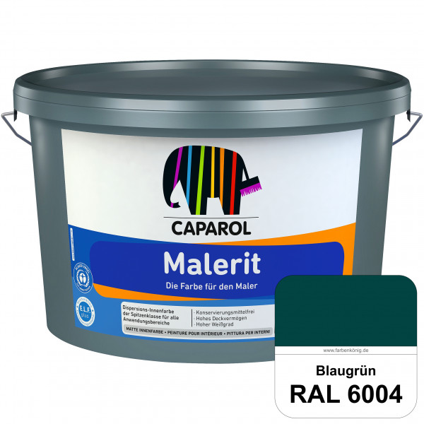 Malerit E.L.F. (RAL 6004 Blaugrün) matte Innenfarbe für Neu- & Renovierungsanstriche