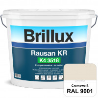 Rausan KR K4 3518 (RAL 9001 Cremeweiß) Organisch gebundener Kratzputz für wetterbeständige Oberfläch