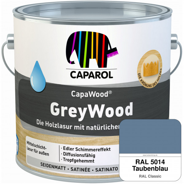 CapaWood® GreyWood (RAL 5014 Taubenblau) - ersetzt Capadur GreyWood
