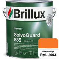 SolvoGuard 885 (RAL 2003 Pastellorange) deckende oder lasierende seidenmatte Alkydharz-Holzfarbe für