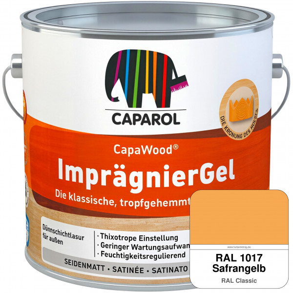 CapaWood® ImprägnierGel (RAL 1017 Safrangelb) - ersetzt Capadur LasurGel