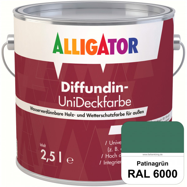 ALLIGATOR Diffundin-UniDeckfarbe (RAL 6000 Patinagrün)