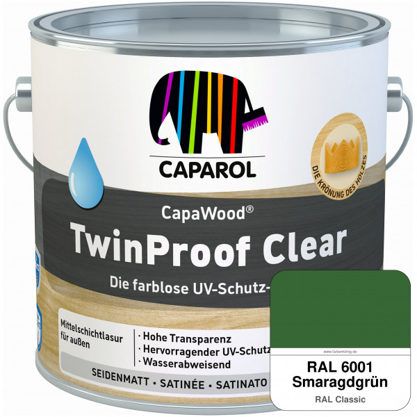 CapaWood® TwinProof Clear (RAL 6001 Smaragdgrün) - ersetzt Capadur TwinProof