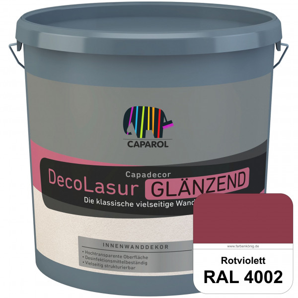Capadecor DecoLasur Glänzend (RAL 4002 Rotviolett) Glänzende Lasurfarbe auf Dispersionsbasis (innen)