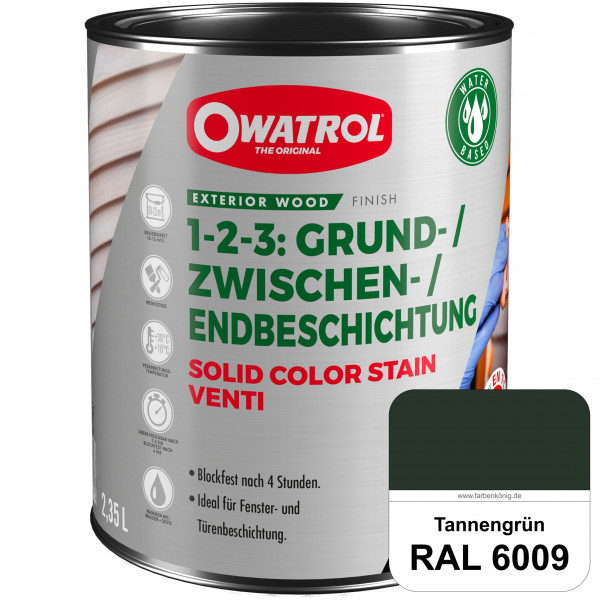 SOLID COLOR STAIN VENTI (RAL 6009 Tannengrün)