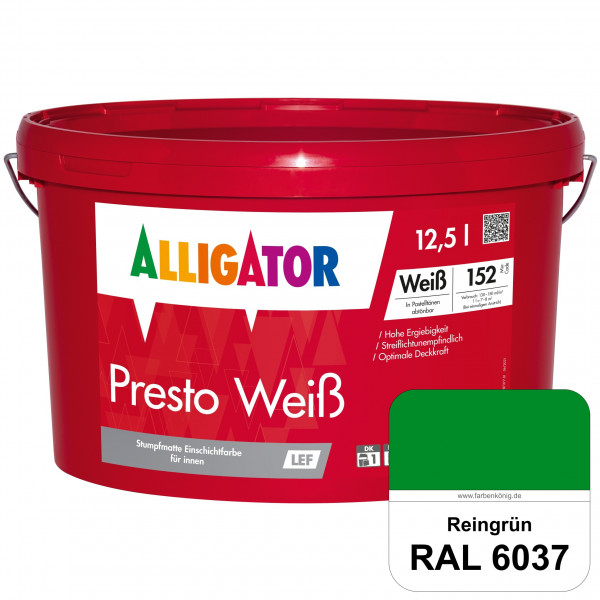 Presto Weiß LEF (RAL 6037 Reingrün)