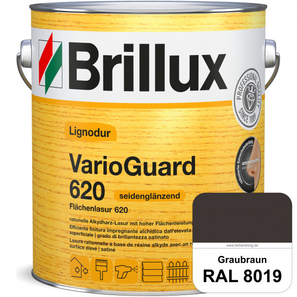 Lignodur VarioGuard 620 (Flächenlasur 620) RAL 8019 Graubraun