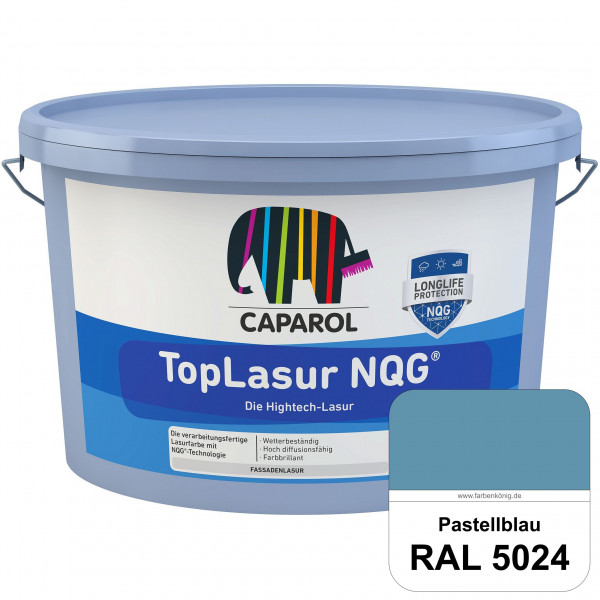 TopLasur NQG® (RAL 5024 Pastellblau) Verarbeitungsfertige Lasur auf Basis der Nano-Quarz-Gitter Tech