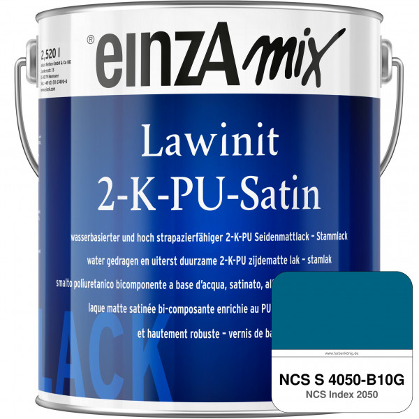 einzA Lawinit 2-K-PU Satin Stammlack (NCS S 4050-B10G)