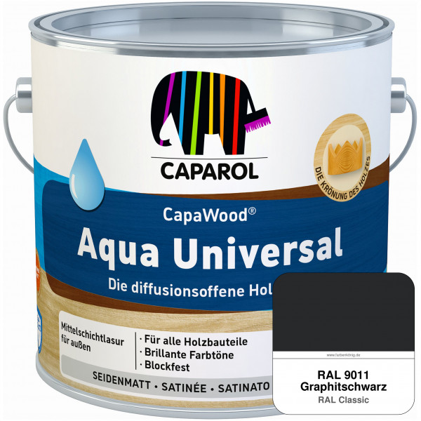 CapaWood® Aqua Universal (RAL 9011 Graphitschwarz)
