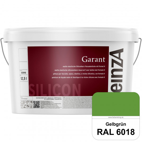 einzA Garant (RAL 6018 Gelbgrün) elastische Siliconharz-Fassadenfarbe