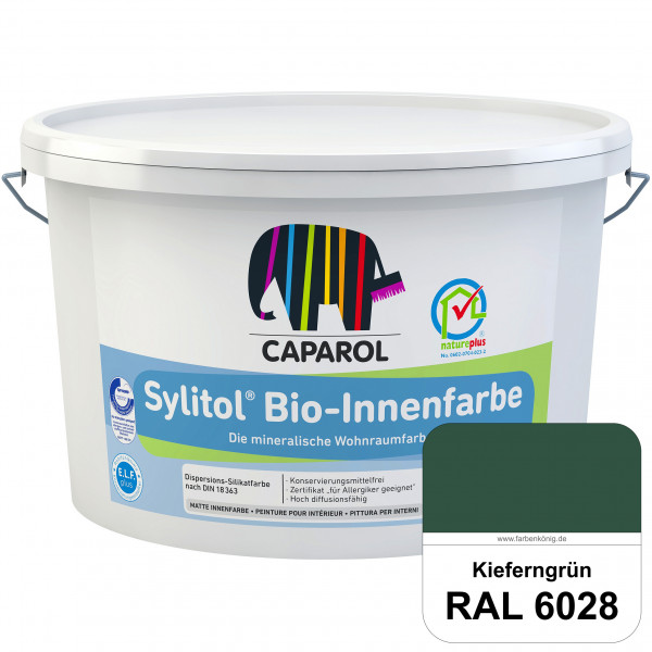 Sylitol® Bio-Innenfarbe (RAL 6028 Kieferngrün) Innenfarbe auf Silikatbasis ? für Allergiker