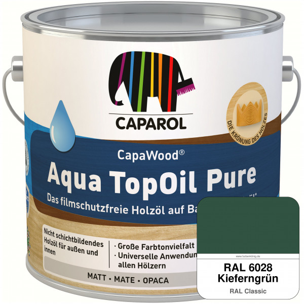 CapaWood® AquaTopOil Pure (RAL 6028 Kieferngrün) - ersetzt CapaGreen Holz-Öl Aqua