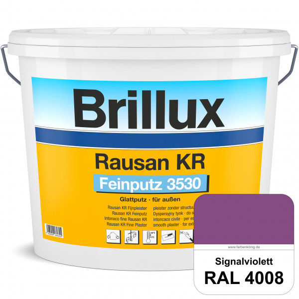 Rausan KR Feinputz 3530 (RAL 4008 Signalviolett) organisch gebundener & verarbeitungsfertiger Glattp