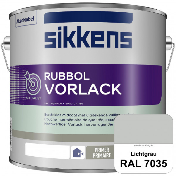 Rubbol Vorlack (RAL 7035 Lichtgrau) Aromatenfreier Vorlack der Spitzenklasse (außen & innen)