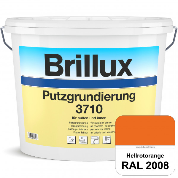 Putzgrundierung 3710 (RAL 2008 Hellrotorange) Wetterbeständige & quarzhaltige Grundierfarbe auf Disp