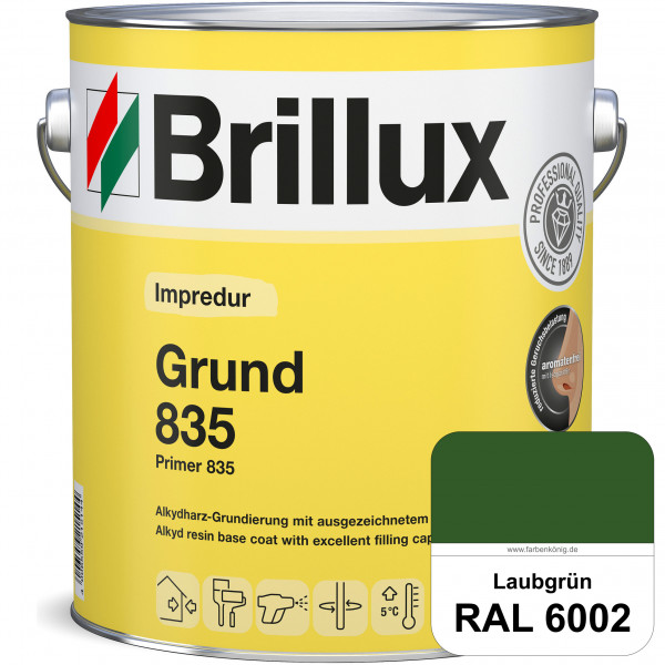 Impredur Grund 835 (RAL 6002 Laubgrün) Grundierung für Laub- und Nadelholz wie Fenstern, Türen etc.