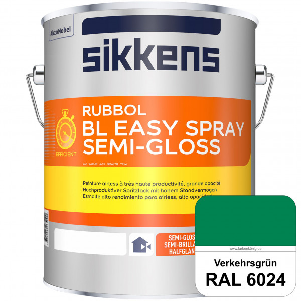 Rubbol BL Easy Spray (RAL 6024 Verkehrsgrün) Seidenglänzender Airlesslack (außen & innen)