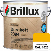 2K-Aqua Durakett 2394 (RAL 1023 Verkehrsgelb) Wasserbasierter 2K-Versiegelung für Parkettfußböden, D