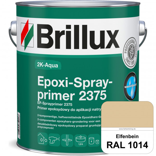 2K-Aqua Epoxi-Sprayprimer 2375 (RAL 1014 Elfenbein) haftvermittelnde 2K-Grundierung auf nicht saugen