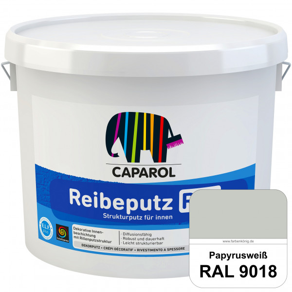 Reibeputz R 20 (RAL 9018 Papyrusweiß) Dekorputze für dekorative Innenbeschichtungen