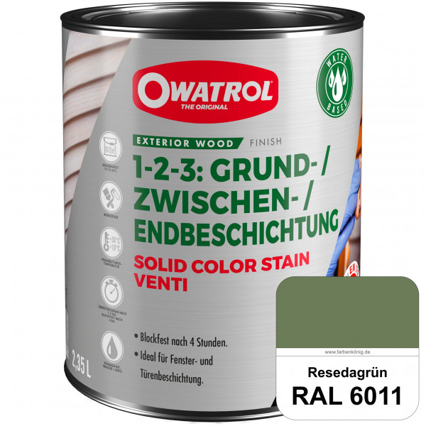 SOLID COLOR STAIN VENTI (RAL 6011 Resedagrün)