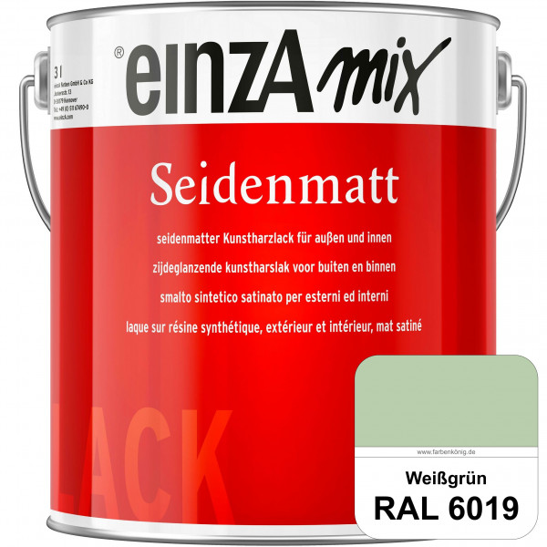 einzA Seidenmatt (RAL 6019 Weißgrün) Lösemittelhaltiger Seidenmattlack