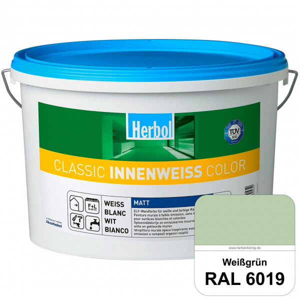 Classic Innenweiss Color (RAL 6019 Weißgrün) Hochwertige Renovierungsfarbe
