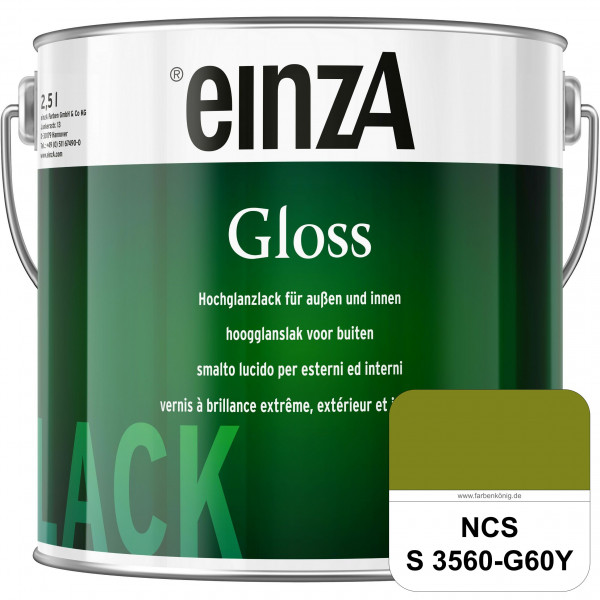 einzA Gloss (NCS S 3560-G60Y) Hochwertiger Alkydharzlack in Premium-Qualität, hochglänzend.