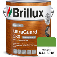 Lignodur UltraGuard 580 (Dauerschutzlasur 580) RAL 6018 Gelbgrün