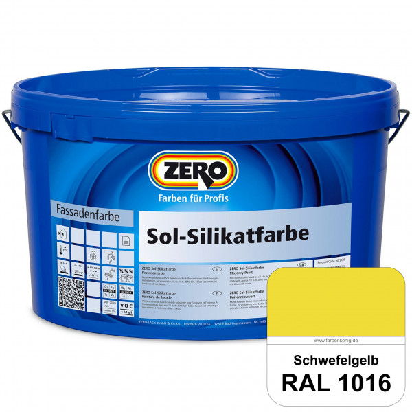 Sol-Silikatfarbe (RAL 1016 Schwefelgelb)