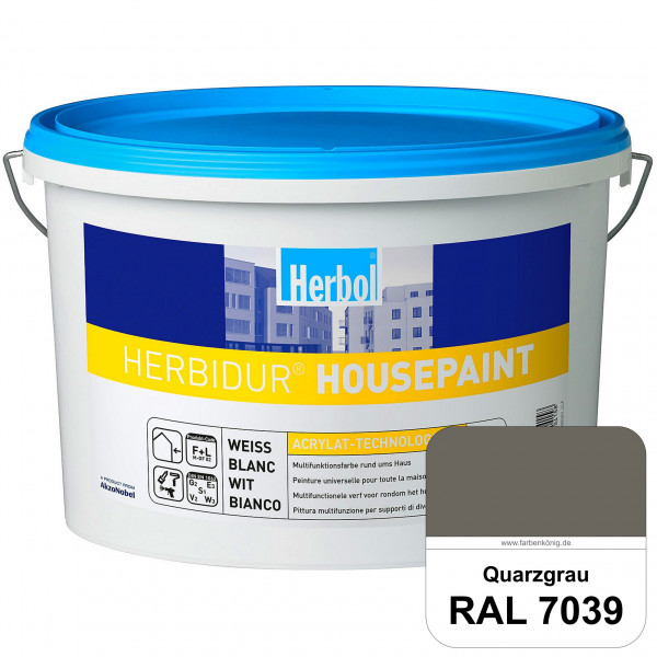 Herbidur Housepaint (RAL 7039 Quarzgrau) seidenmatte Reinacrylat-Fassadenfarbe
