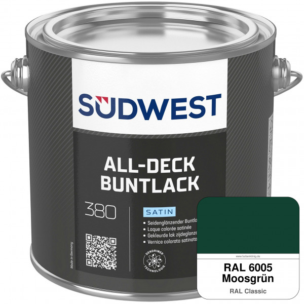 All-Deck Buntlack Satin (RAL 6005 Moosgrün)