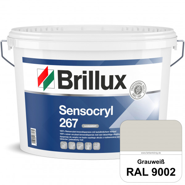 Sensocryl ELF 267 (RAL 9002 Grauweiß) seidenmatt hochwertige Reinacrylat-Innendispersion für Artzpra