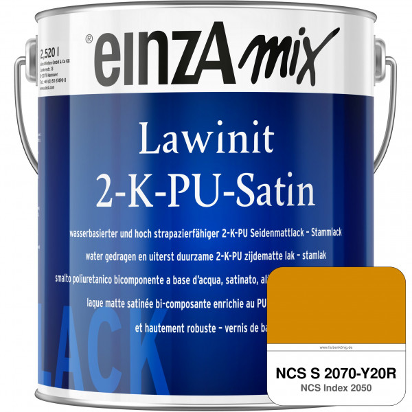 einzA Lawinit 2-K-PU Satin Stammlack (NCS S 2070-Y20R)