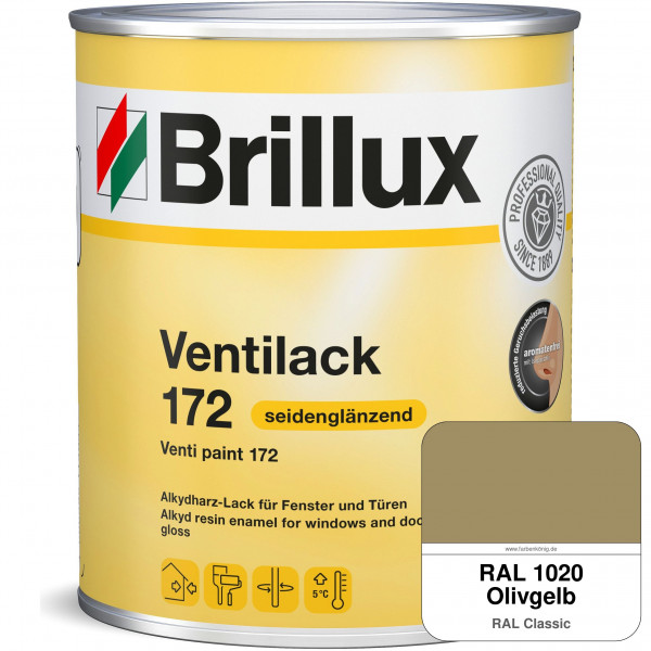 Ventilack Seidenglanz 172 (RAL 1020 Olivgelb)