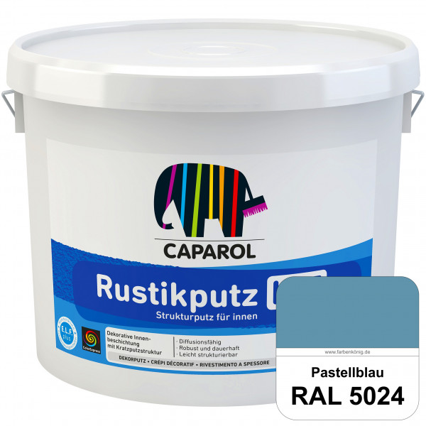 Rustikputz K 15 (RAL 5024 Pastellblau) Dekorputze für dekorative Innenbeschichtungen.