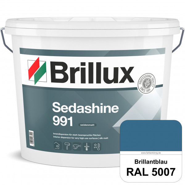 Sedashine 991 (RAL 5007 Brillantblau) Seidenmatte Innendispersion für hoch strapazierfähige & gut re