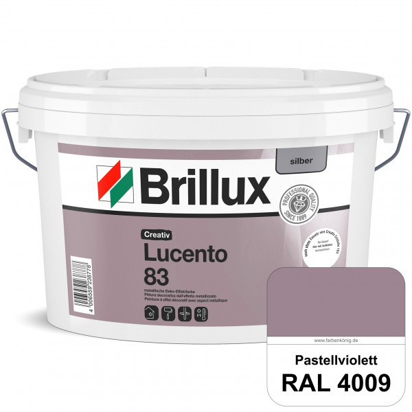 Creativ Lucento 83 (RAL 4009 Pastellviolett) Strapazierfähige Deko-Effektfarbe mit metallischer Ober
