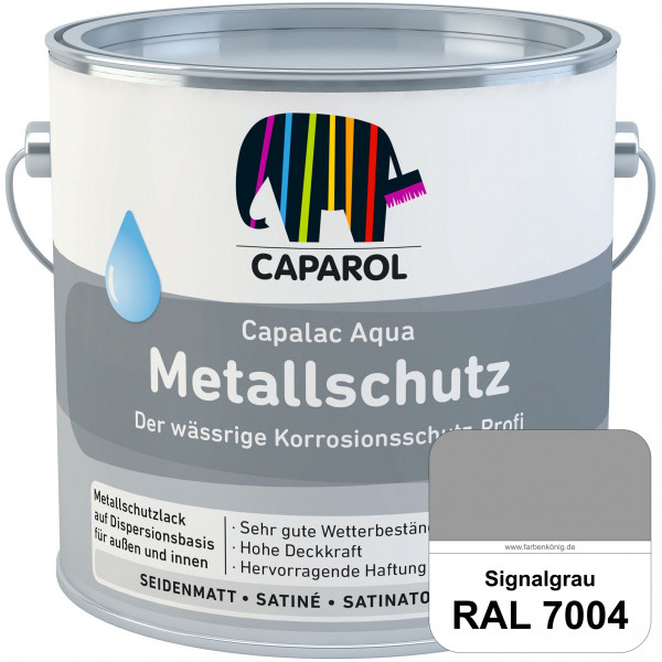 Capalac Aqua Metallschutz (RAL 7004 Signalgrau) wasserbasierter Korrosionsschutz für Stahl & verzink
