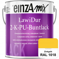 einzA LawiDur 2-K-PU-Buntlack - Seidenglanz (RAL 1018 Zinkgelb)