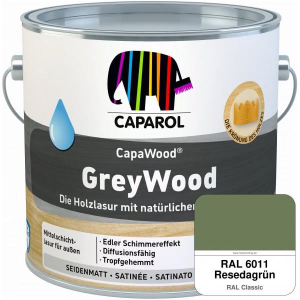 CapaWood® GreyWood (RAL 6011 Resedagrün) - ersetzt Capadur GreyWood