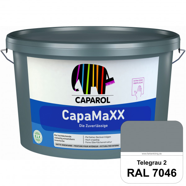 CapaMaXX (RAL 7046 Telegrau 2) tuchmatte Innenfarbe mit hohem Deckvermögen und Ergiebigkeit